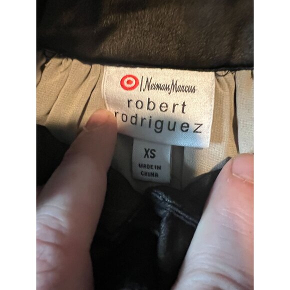 Robert Rodriguez XS Black Ruffled Blouse Women Coquette Victorian Work - Picture 3 of 12